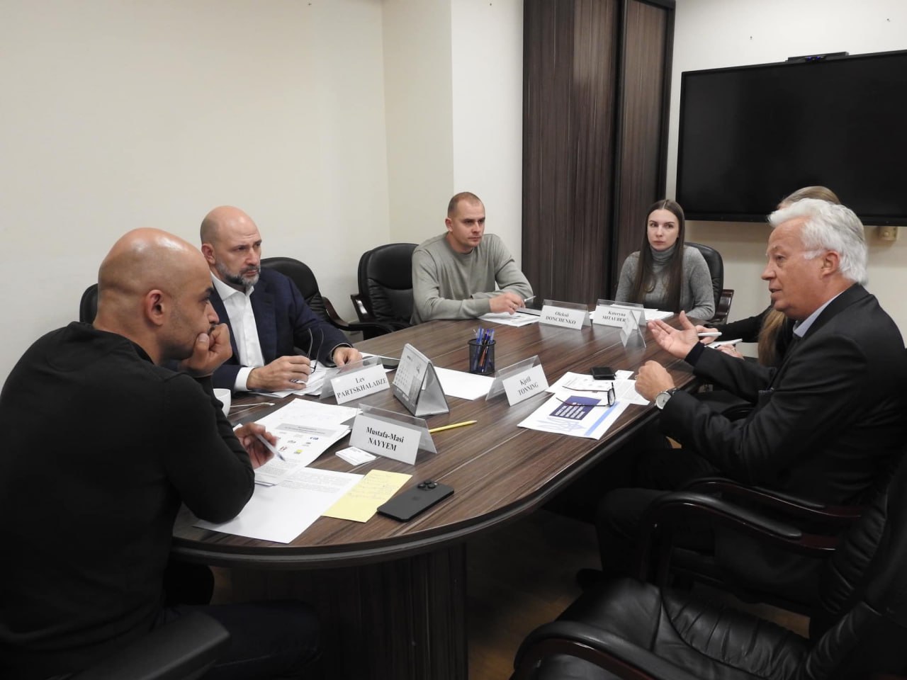 FIEC Honorary President Kjetil Tonning meeting Mustafa Masi Nayyem UkrainianState Agency for Reconstruction